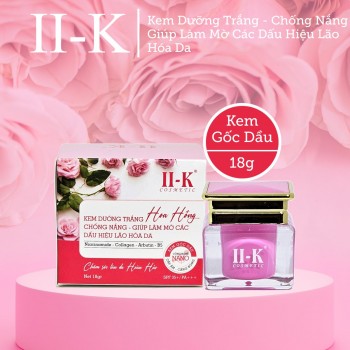 Kem Dưỡng Trắng Chống Nắng Giúp Làm Mờ Dấu Hiệu Lão Hóa Da Hoa Hồng II-K Cosmetic